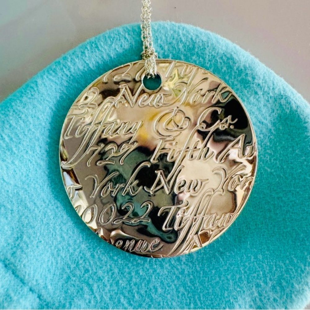 Tiffany & Co. Silver “Notes” Pendant Necklace Authentic 925 Sterling Silver